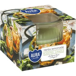 Bispol świeca zapachowa w szkle SN69-370 Ziołowa Lemoniada