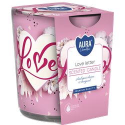 Bispol świeca zapachowa w szkle i folii List Miłosny SN72S-04