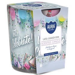 Bispol świeca zapachowa w szkle SN72S-49 LET'S CELEBRATE