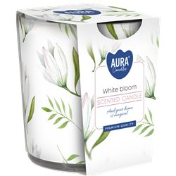 BISPOL świeca zapachowa w szkle SN72S-42 BIAŁY ROZKWIT