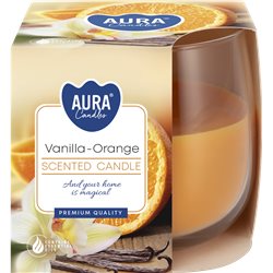 Bispol świeca zapachowa w szkle sn71-37 Wanilia-Pomarańcza