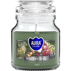 Bispol świeca zapachowa w szkle z wieczkiem SND71-348 Zimowe Drzewko