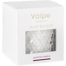 Valpe świeca w kryształowym szkle Aksamitny bukiet 40h