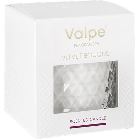 Valpe świeca w kryształowym szkle Aksamitny bukiet 40h