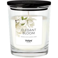 Bispol świeca zapachowa w szkle elegancki kwiat 