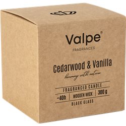 BISPOL świeca zapachowa w szkle drzewo cedrowe i wanilia SN100 -095- 81