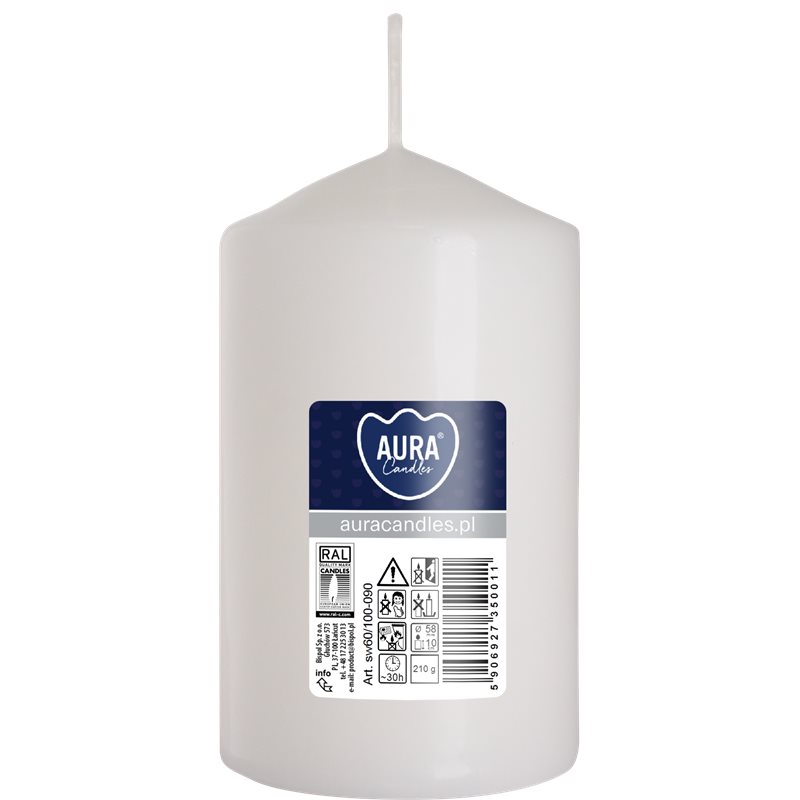 Bispol świeca walec SW60/100-090 biała