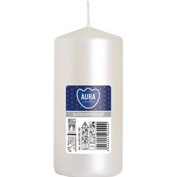 Bispol świeca walec sw50/100 perłowa biel