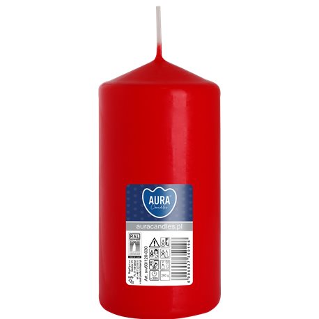 Bispol świeca walec SW60/120-030 czerwony Bispol świeca walec SW60/120-030 czerwony