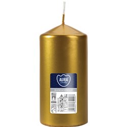 Bispol świeca walec SW60/120-213 złoty metalik