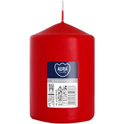 Bispol świeca walec sw70/100 czerwona