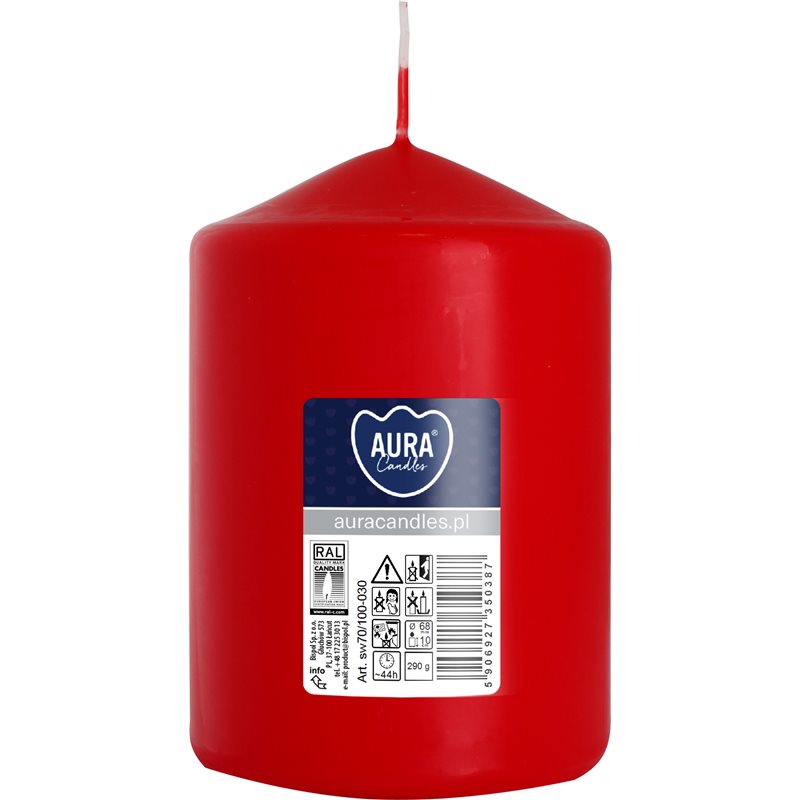 Bispol świeca walec sw70/100 czerwona Bispol świeca walec sw70/100 czerwona