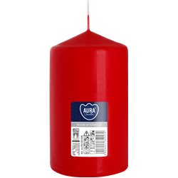 Bispol świeca walec sw70/120-030 czerwona