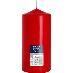 Bispol świeca walec sw70/150 czerwona