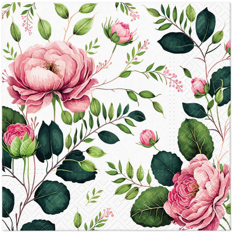 Paw serwetki Norbel Roses 33x33cm 20 szt Paw serwetki Norbel Roses 33x33cm 20 szt