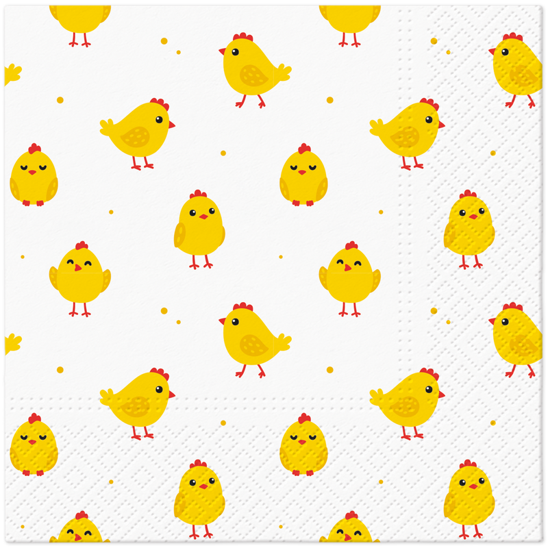 Paw serwetki wielkanocne ze słodkim kurczakiem 33x33cm Paw serwetki wielkanocne ze słodkim kurczakiem 33x33cm