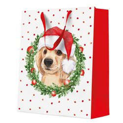 Paw Torba Boże narodzenie Xmas dog large