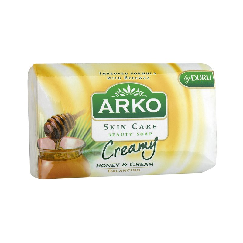 Arko Skin Care Miód i krem Równoważące mydło kosmetyczne 90 g Arko Skin Care Miód i krem Równoważące mydło kosmetyczne 90 g