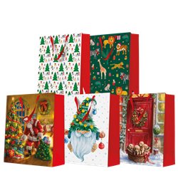 PAW torebki ozdobne na prezenty MIX 10szt AGB2016005 