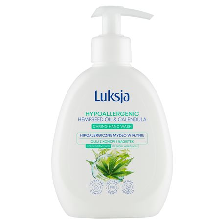 Luksja Hipoalergiczne mydło w płynie olej z konopi i nagietek 250 ml