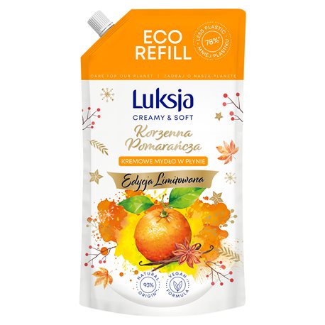 Luksja Mydło w płynie Orange zapas 900ml