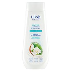 Luksja Silk Care Kremowy żel pod prysznic orzeźwiające kokos i gardenia 500 ml