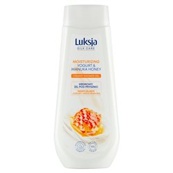 Luksja Silk Care Kremowy żel pod prysznic nawilżające jogurt i miód manuka 500 ml