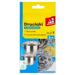 Jan Niezbędny Druciaki ze stali nierdzewnej 2 sztuki