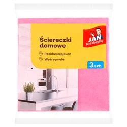 Jan Niezbędny Ściereczki domowe do kurzu 3 sztuki