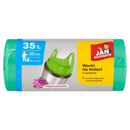 Jan Niezbędny Worki na śmieci T-shirt 35 l 30 sztuk Jan Niezbędny Worki na śmieci T-shirt 35 l 30 sztuk