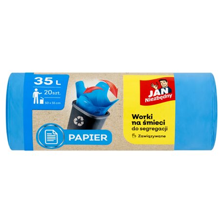 Jan Niezbędny Worki do segregacji niebieskie 35l 20szt