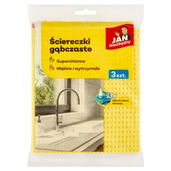 Jan Niezbędny Zmywak gąbczasty celulozowy 3 sztuki