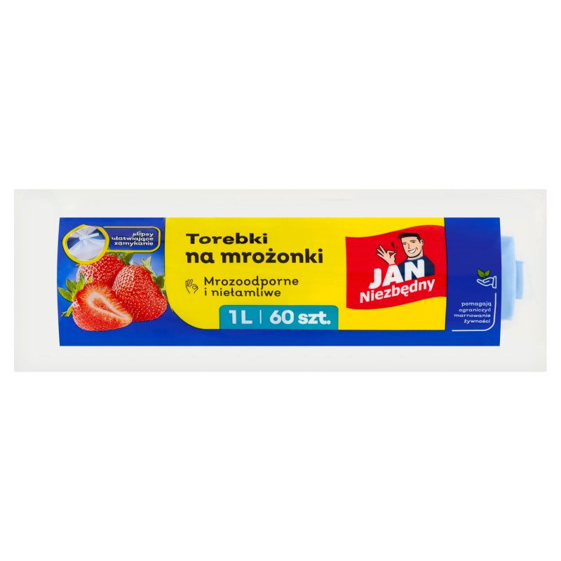 Jan Niezbędny Torebki na mrożonki 1l 60szt.
