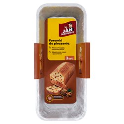 Jan Niezbędny Foremki do pieczenia aluminiowe pasztet 3 sztuki