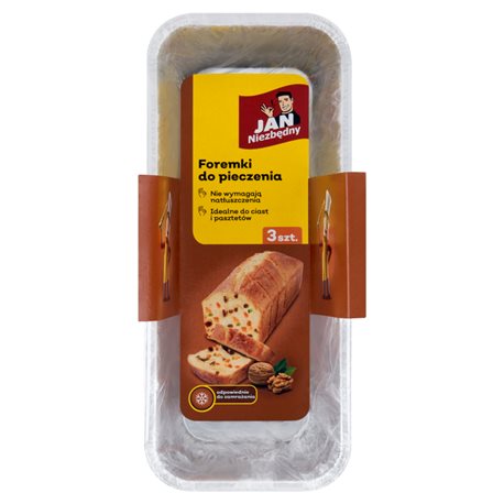 Jan Niezbędny Foremki do pieczenia aluminiowe pasztet 3 sztuki Jan Niezbędny Foremki do pieczenia aluminiowe pasztet 3 sztuki