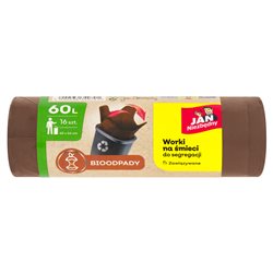 Jan Niezbędny worki do segregacji śmieci brązowe 60l 16szt