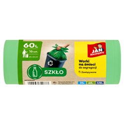 Jan Niezbędny worki do segregacji śmieci zielone 60l 16szt