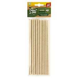 Jan Niezbędny Zielony Dom SŁOMKI Z PAPIERU 40 szt.