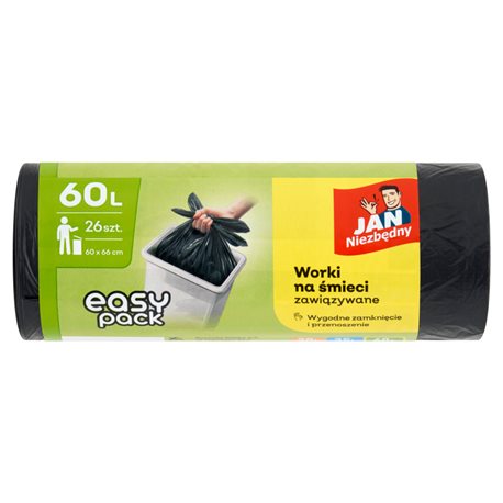 Jan Niezbędny Worki na śmieci 60 l 26 sztuk