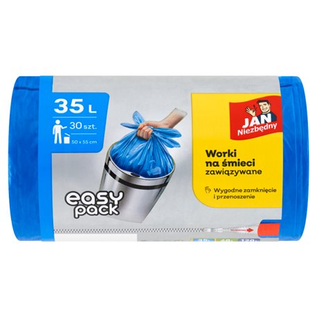 Jan Niezbędny worki HD Easy-pack niebieskie 35l 30+6szt
