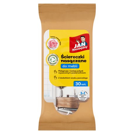 Jan Niezbędny ściereczki nasączane do mebli 30szt