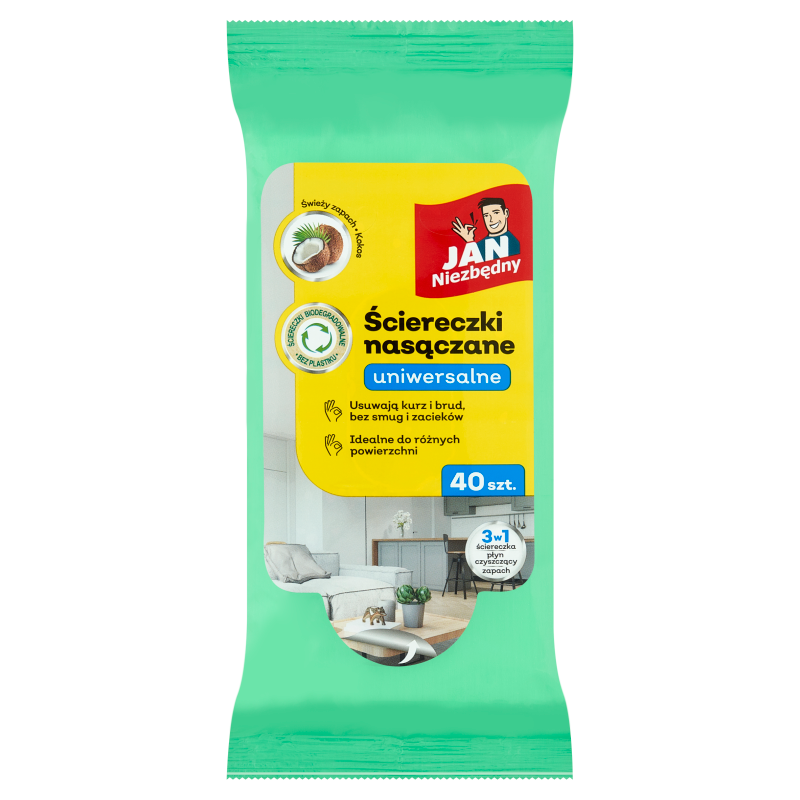 Jan Niezbędny ściereczki nasączane uniwersalne 40szt