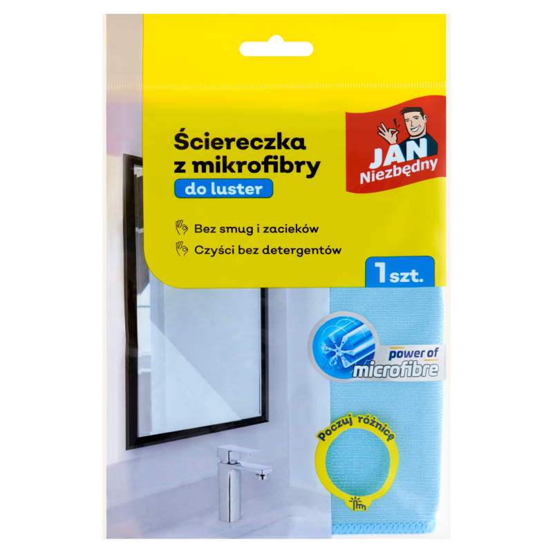 Jan Niezbędny Ściereczka z mikrofibry do luster N