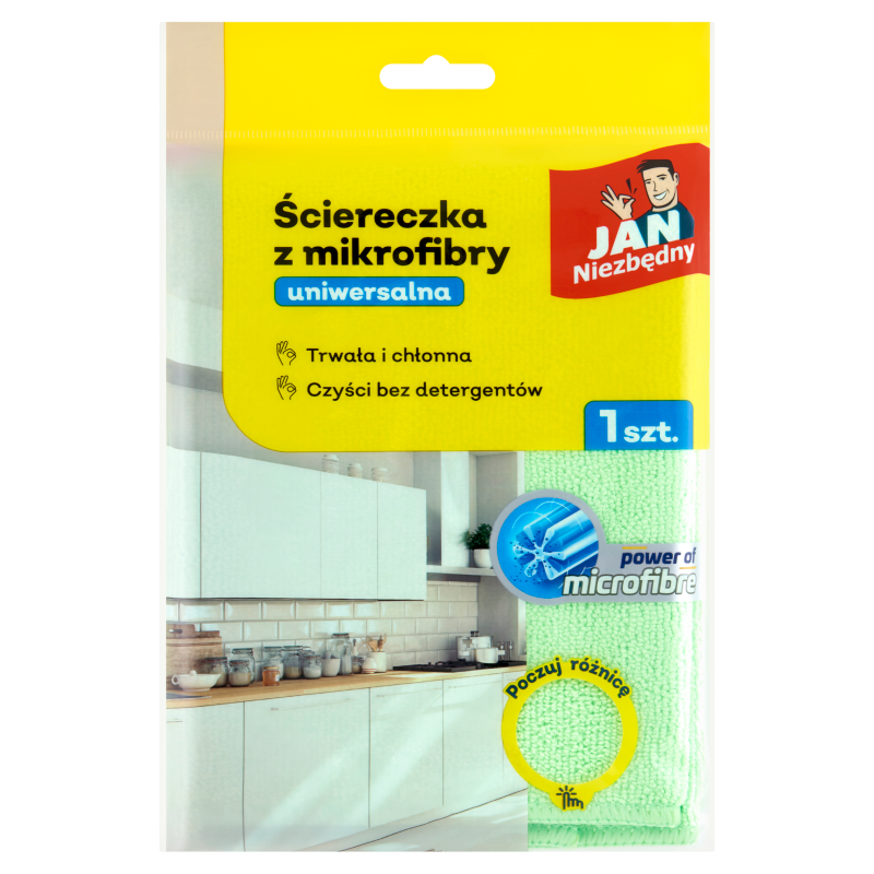 Jan Niezbędny Ściereczka z mikrofibry uniwersalna Jan Niezbędny Ściereczka z mikrofibry uniwersalna