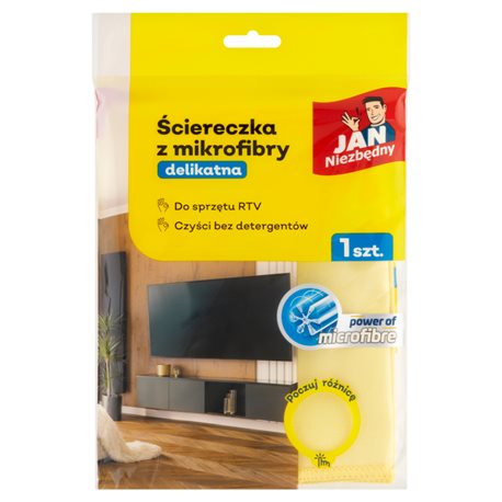 Jan Niezbędny Ściereczka z mikrofibry do sprzętu RTV Jan Niezbędny Ściereczka z mikrofibry do sprzętu RTV