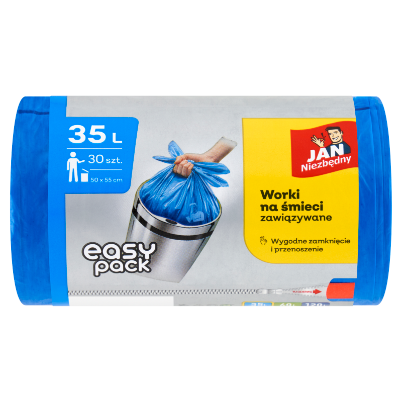 Jan Niezbędny Easy-Pack Worki na śmieci 35 l 30 sztuk Jan Niezbędny Easy-Pack Worki na śmieci 35 l 30 sztuk