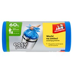 Jan Niezbędny Easy-Pack Worki na śmieci 60 l 20 sztuk