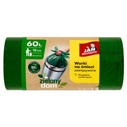 Jan Niezbędny Worki LD Ekologiczne Zielony Dom zawiązywane 60l 18szt