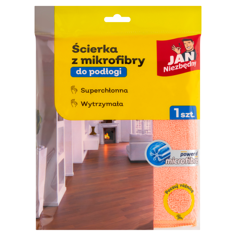 Jan Niezbędny ścierka do podłogi z mikrofibry 1 szt Jan Niezbędny ścierka do podłogi z mikrofibry 1 szt