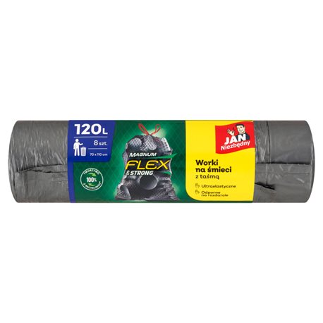 Jan Niezbędny Magnum Worki na śmieci 120 l 8 sztuk Jan Niezbędny Magnum Worki na śmieci 120 l 8 sztuk